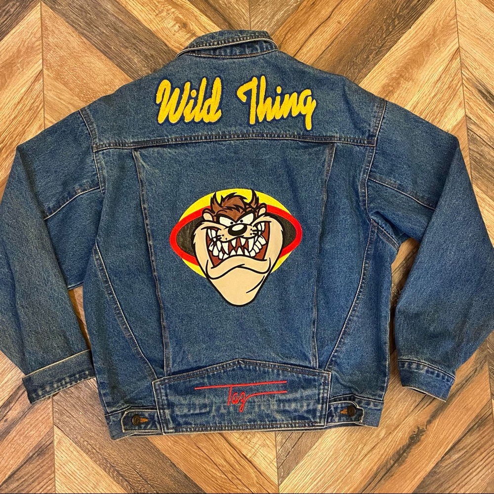 TAZ the Tasmanian devil denim jacket.“WILD THING”